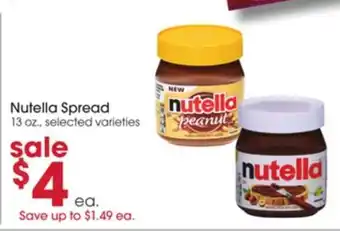 Giant Eagle Nutella Spread offer
