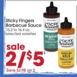 Giant Eagle Sticky Fingers Barbecue Sauce offer