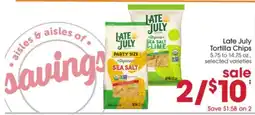 Giant Eagle Late July Tortilla Chips offer