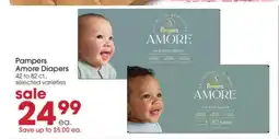 Giant Eagle Pampers Amore Diapers offer