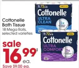Giant Eagle Cottonelle Bath Tissue offer