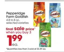 Giant Eagle Pepperidge Farm Goldfish offer