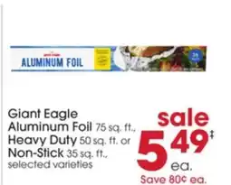 Giant Eagle Giant Eagle Aluminum Foil offer