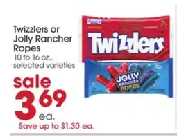 Giant Eagle Twizzlers or Jolly Rancher Ropes offer
