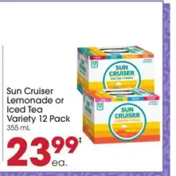 Giant Eagle Sun Cruiser Lemonade or Iced Tea Variety 12 Pack offer