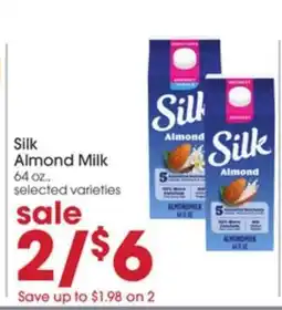 Giant Eagle Silk Almond Milk offer
