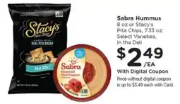 Kroger Sabra Hummus or Stacy's Pita Chips offer