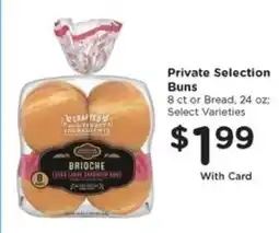 Kroger Private Selection Buns offer