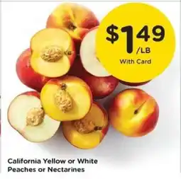 Kroger California Yellow or White Peaches or Nectarines offer