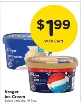 Kroger Kroger Ice Cream offer