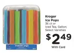 Kroger Kroger Ice Pops offer