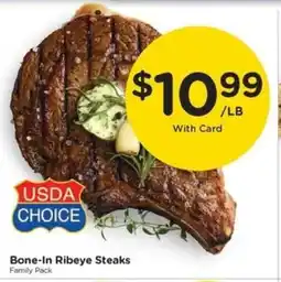 Kroger Bone-In Ribeye Steaks offer