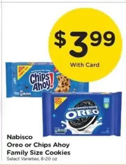 Kroger Nabisco Oreo or Chips Ahoy Family Size Cookies offer