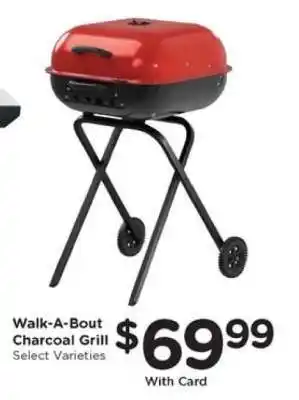 Kroger Walk-A-Bout Charcoal Grill offer