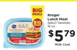 Kroger Kroger Lunch Meat offer