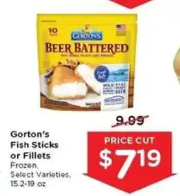 Kroger Gorton's Fish Sticks or Fillets offer