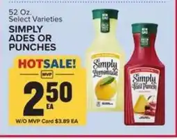 Food Lion Simply Ades or Punches offer