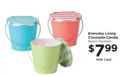 Kroger Everyday Living Citronella Candle offer