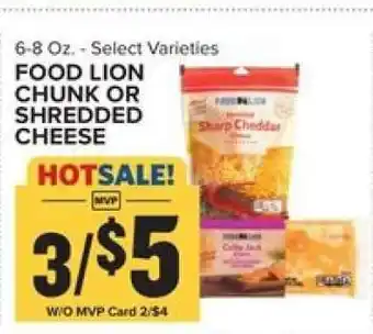 Food Lion Food Lion Chunk or Shredded Cheese offer