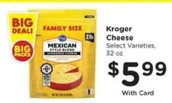 Kroger Kroger Cheese offer