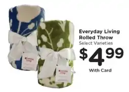 Kroger Everyday Living Rolled Throw offer