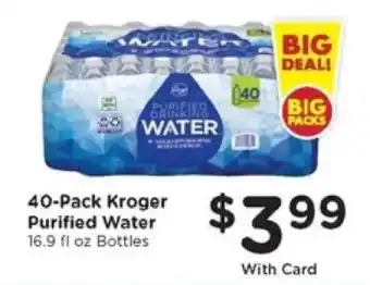 Kroger 40-Pack Kroger Purified Water offer