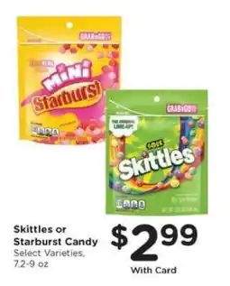 Kroger Skittles or Starburst Candy offer