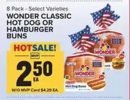 Food Lion Wonder Classic Hot Dog or Hamburger Buns offer