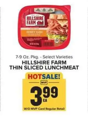 Food Lion Hillshire Farm Thin Sliced Lunchmeat offer