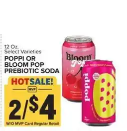 Food Lion Poppi or Bloom Pop Prebiotic Soda offer
