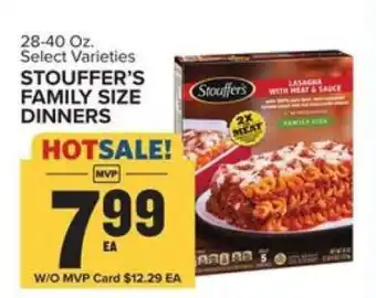 Food Lion Stouffer's Family Size Dinners offer