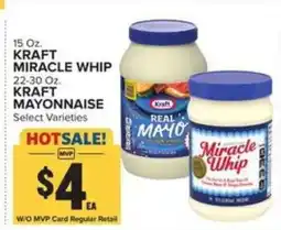Food Lion Kraft Miracle Whip / Kraft Mayonnaise offer