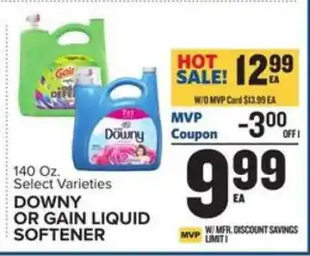 Food Lion Downy or Gain Liquid Softener offer
