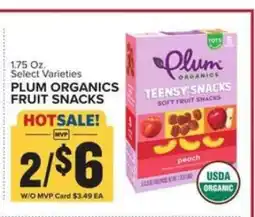 Food Lion PLUM ORGANICS FRUIT SNACKS offer