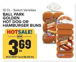 Food Lion Ball Park Golden Hot Dog or Hamburger Buns offer