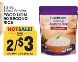 Food Lion FOOD LION 90 SECOND RICE offer