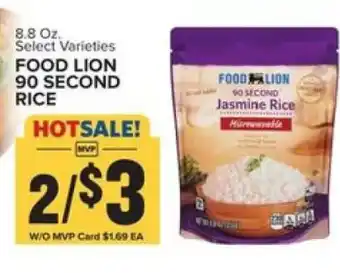 Food Lion FOOD LION 90 SECOND RICE offer