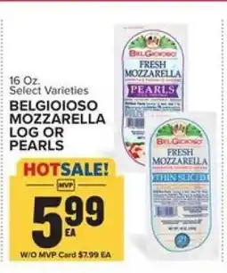 Food Lion BelGioioso Mozzarella Log or Pearls offer