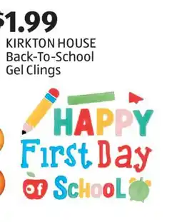 Aldi KIRKTON HOUSE Back-To-School Gel Clings offer