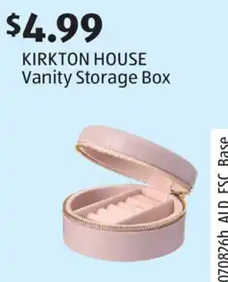 Aldi KIRKTON HOUSE Vanity Storage Box offer
