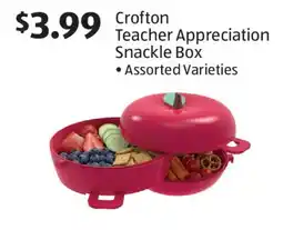 Aldi Crofton Teacher Appreciation Snackle Box offer
