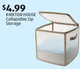 Aldi KIRKTON HOUSE Collapsible Zip Storage offer