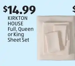 Aldi KIRKTON HOUSE Full, Queen or King Sheet Set offer