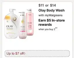 Walgreens Olay Body Wash offer