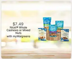 Walgreens Nicel Whole Cashews or Mixed Nuts offer