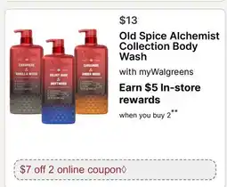 Walgreens Old Spice Alchemist Collection Body Wash offer