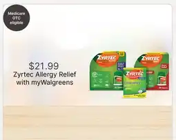 Walgreens Zyrtec Allergy Relief offer