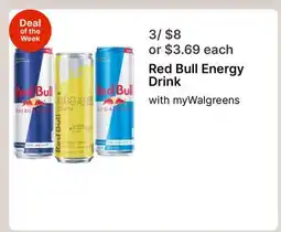 Walgreens Red Bull Energy Drink offer