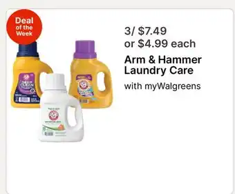 Walgreens Arm & Hammer Laundry Care offer