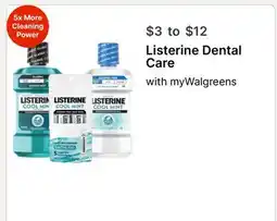 Walgreens Listerine Dental Care offer